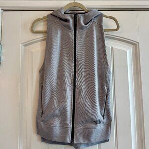North Face Gray Active Vest with Hood